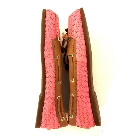 Sperry Top Sider Pink Leather Boat Shoes Flats Comfort Loafers 6M Slip On Slide - Picture 7 of 11